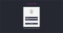 Desktop Screenshot of intranet.cncpi.fr