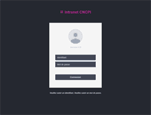 Tablet Screenshot of intranet.cncpi.fr
